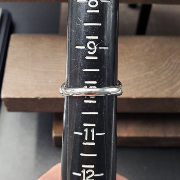 Size 10 Sterling Silver Cute Filigree Large Ring - Picture 4 of 6